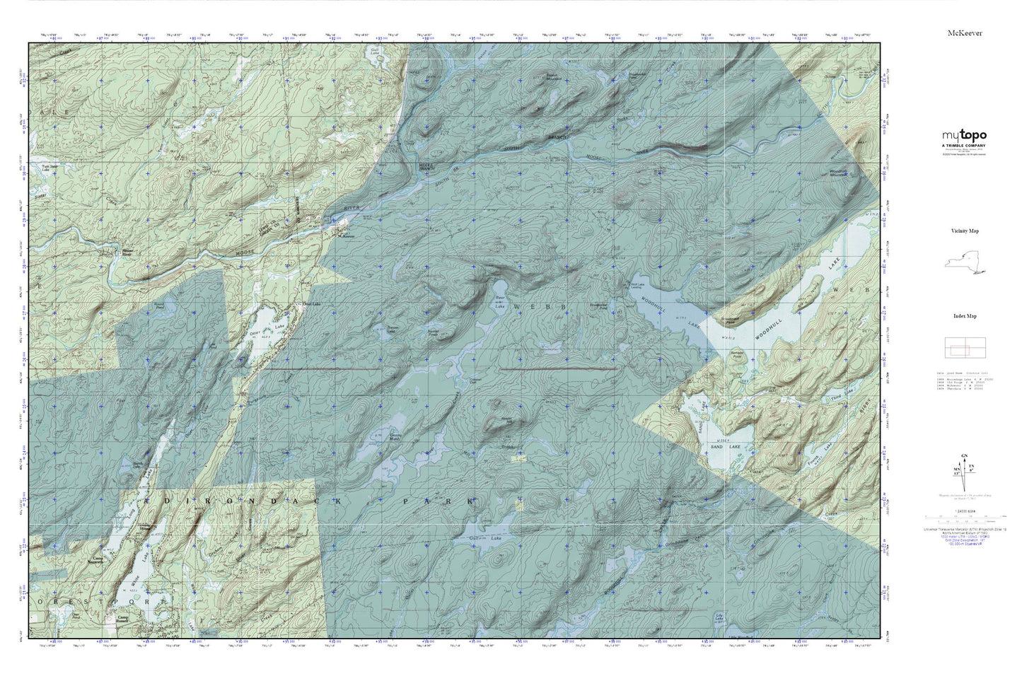McKeever MyTopo Explorer Series Map Image