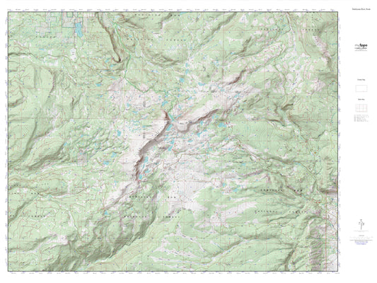 Medicine Bow Peak MyTopo Explorer Series Map Image
