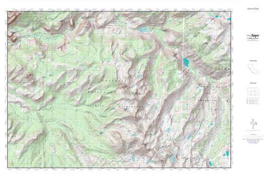 Merced Peak MyTopo Explorer Series Map Image