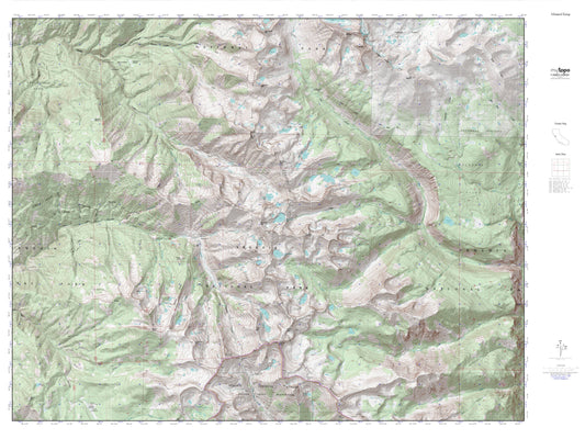 Mineral King MyTopo Explorer Series Map Image