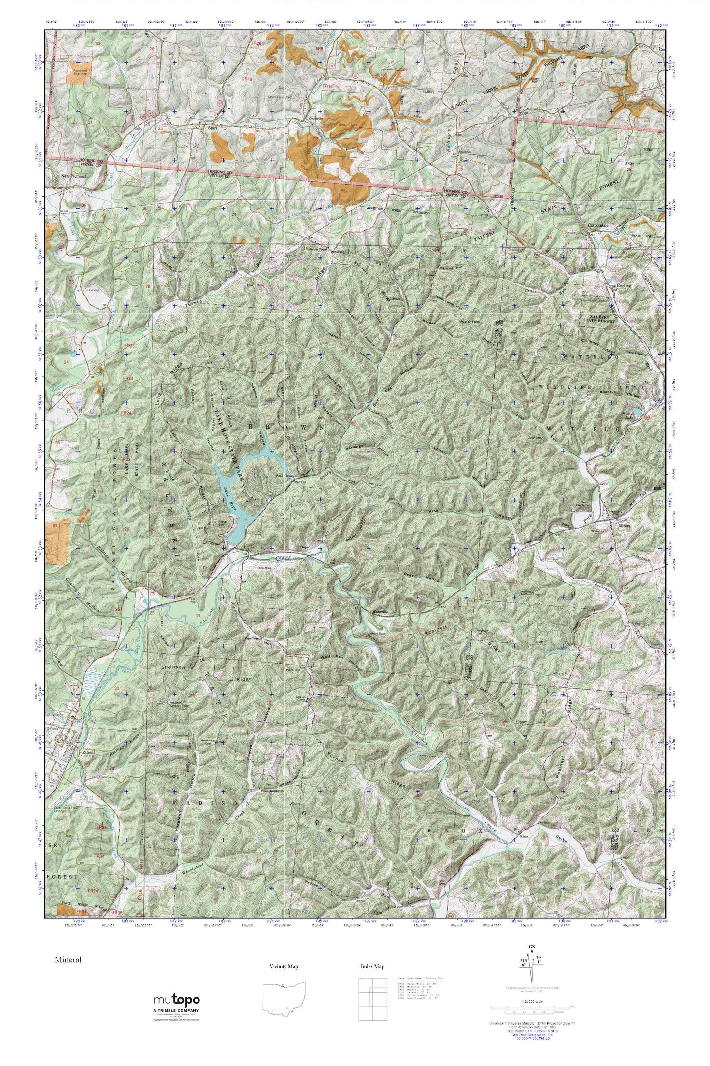 Mineral MyTopo Explorer Series Map Image