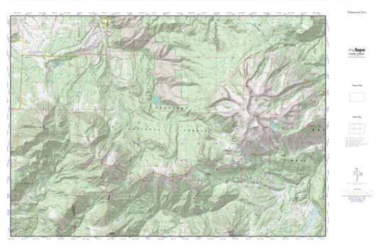 Minnesota Pass MyTopo Explorer Series Map Image