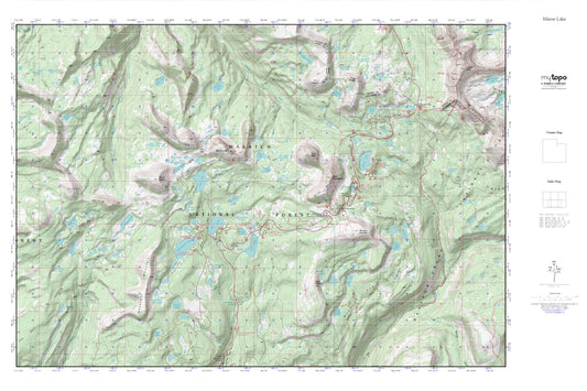 Mirror Lake MyTopo Explorer Series Map Image