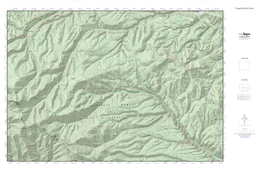 Mogollon Baldy Peak MyTopo Explorer Series Map Image
