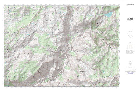 Mokelumne Peak MyTopo Explorer Series Map Image