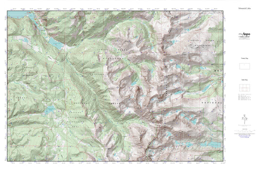 Monarch Lake MyTopo Explorer Series Map Image