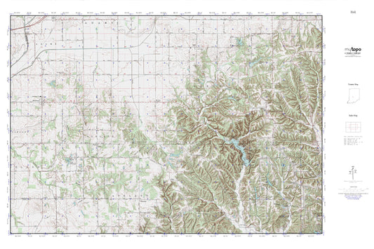 Mooresville West MyTopo Explorer Series Map Image