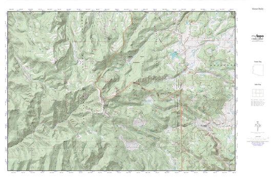 Mount Baldy MyTopo Explorer Series Map Image