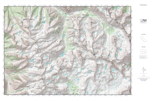 Mount Brewer MyTopo Explorer Series Map Image