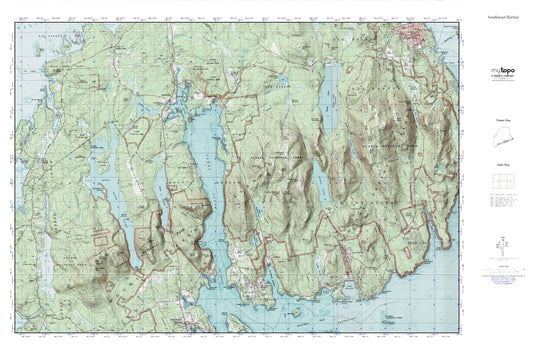 Mount Desert Island MyTopo Explorer Series Map Image