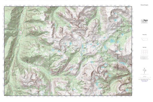Mount Douglas MyTopo Explorer Series Map Image