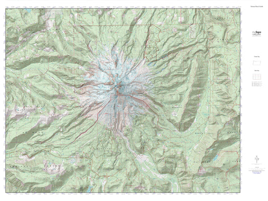 Mount Hood South MyTopo Explorer Series Map Image