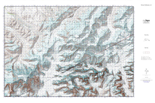 Mount McKinley A-3 MyTopo Explorer Series Map Image
