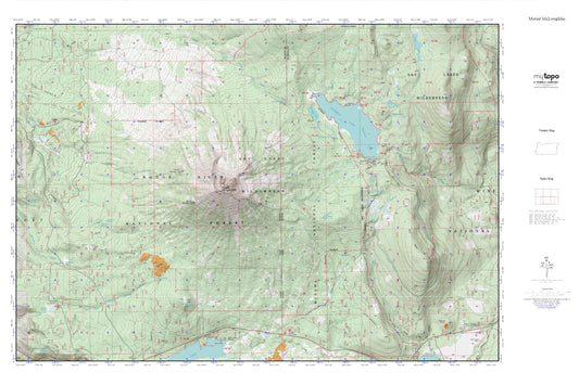Mount McLoughlin MyTopo Explorer Series Map Image