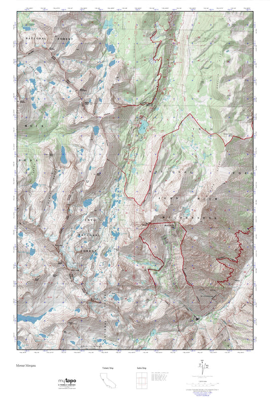 Mount Morgan MyTopo Explorer Series Map Image