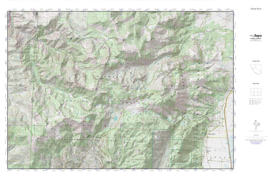 Mount Rose MyTopo Explorer Series Map Image