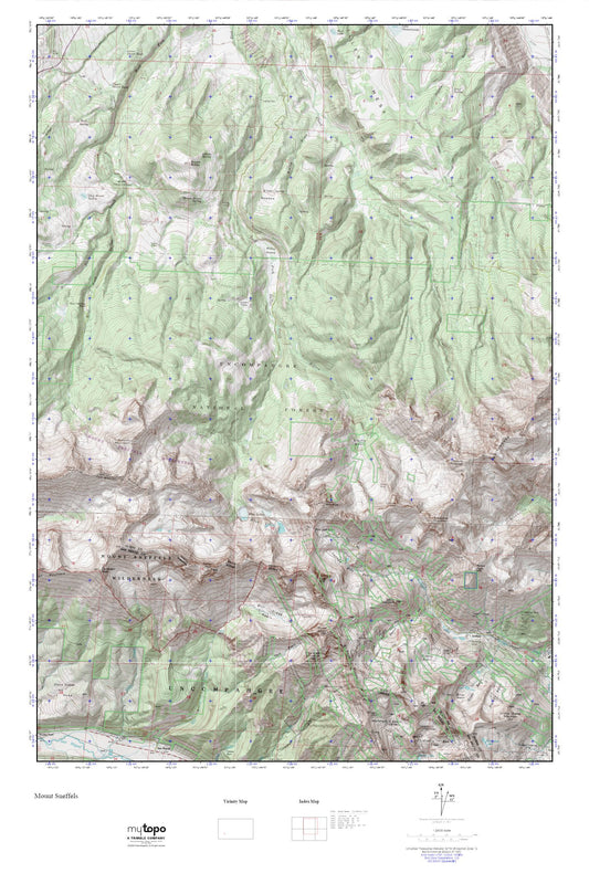 Mount Sneffels Wilderness MyTopo Explorer Series Map Image