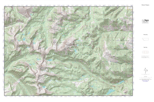 Mount Tahepia MyTopo Explorer Series Map Image