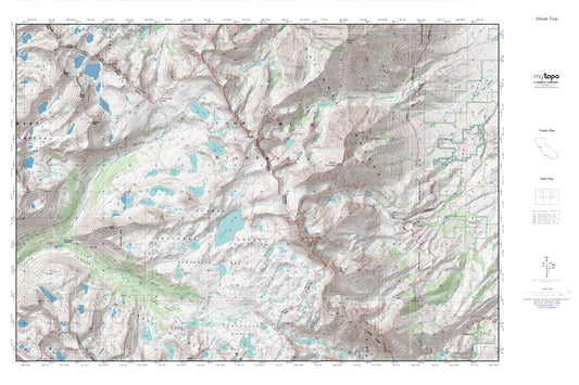 Mount Tom MyTopo Explorer Series Map Image