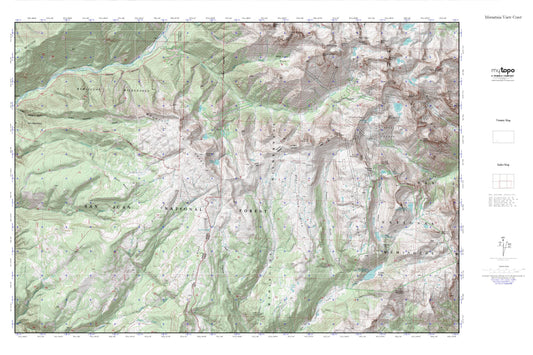 Mountain View Crest MyTopo Explorer Series Map Image