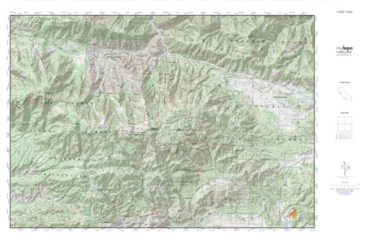 Mt. Pinos MyTopo Explorer Series Map Image