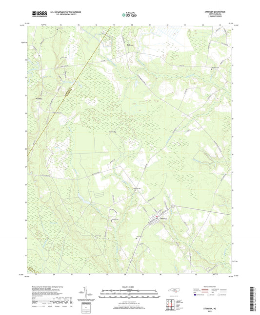 Atkinson North Carolina US Topo Map Image