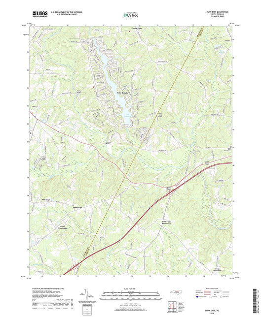 Bunn East North Carolina US Topo Map Image