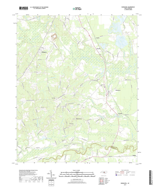 Bunnlevel North Carolina US Topo Map Image