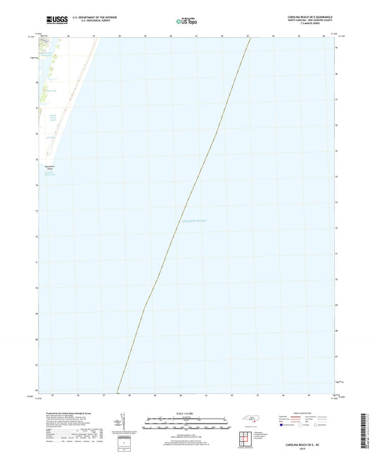 Carolina Beach OE E North Carolina US Topo Map Image