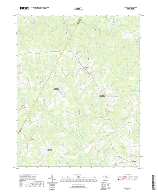 Castalia North Carolina US Topo Map Image
