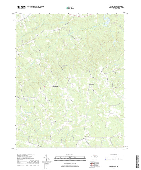 Cherry Grove North Carolina US Topo Map Image