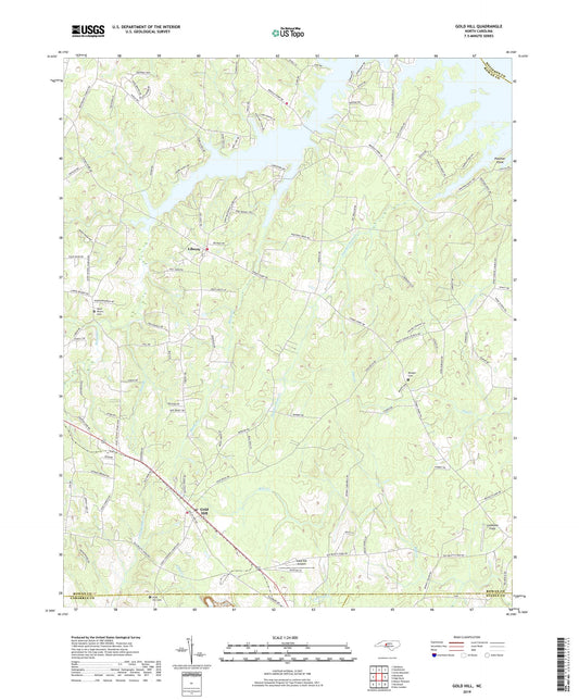 Gold Hill North Carolina US Topo Map Image