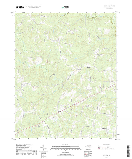 Gold Sand North Carolina US Topo Map Image