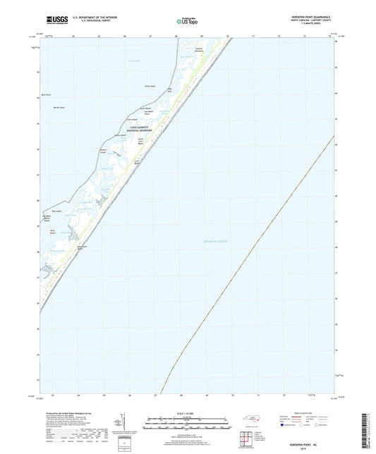 Horsepen Point North Carolina US Topo Map Image