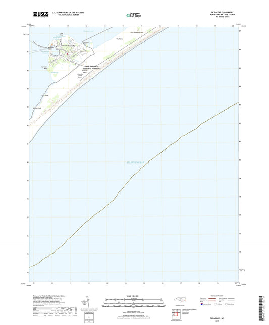 Ocracoke North Carolina US Topo Map Image