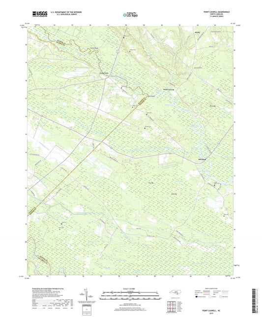 Point Caswell North Carolina US Topo Map Image