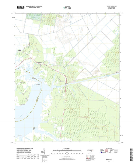 Ponzer North Carolina US Topo Map Image