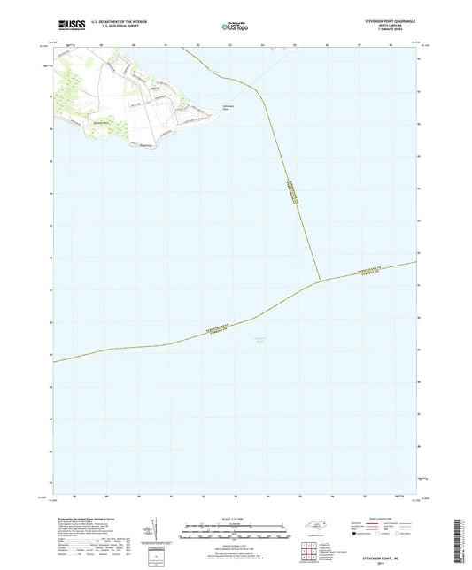 Stevenson Point North Carolina US Topo Map Image