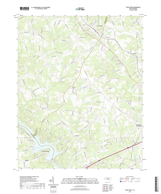 Stony Point North Carolina US Topo Map Image