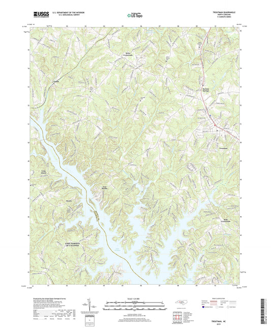 Troutman North Carolina US Topo Map Image