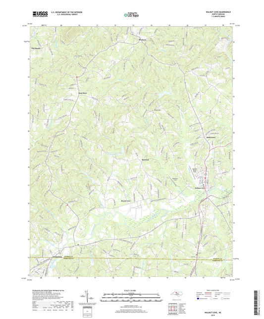 Walnut Cove North Carolina US Topo Map Image