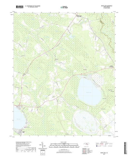 White Lake North Carolina US Topo Map Image