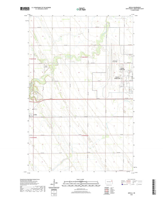 Arvilla North Dakota US Topo Map Image