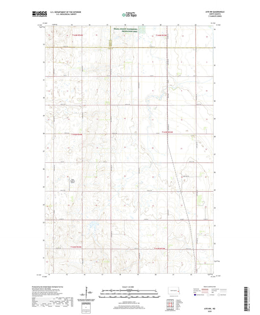 Ayr NW North Dakota US Topo Map Image