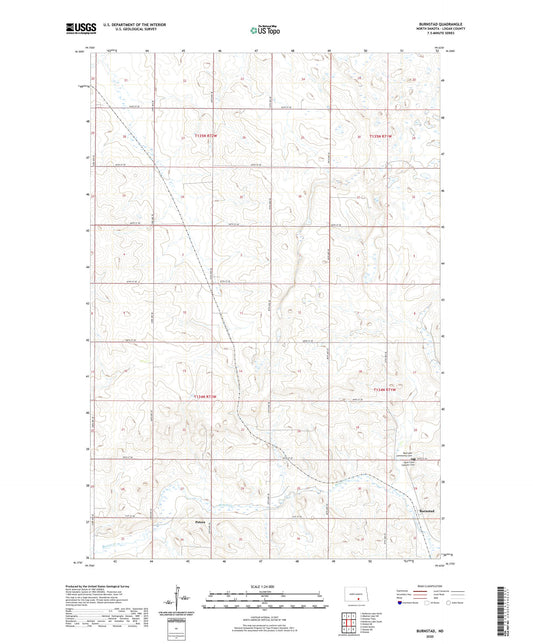 Burnstad North Dakota US Topo Map Image