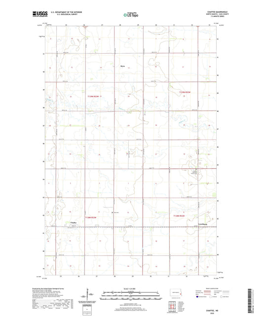 Chaffee North Dakota US Topo Map Image