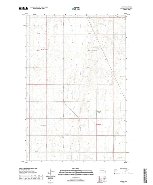 Page SE North Dakota US Topo Map Image
