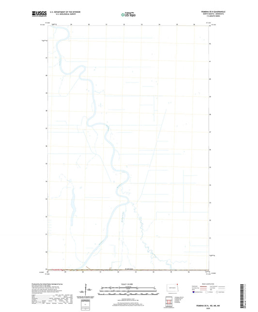Pembina OE N North Dakota US Topo Map Image