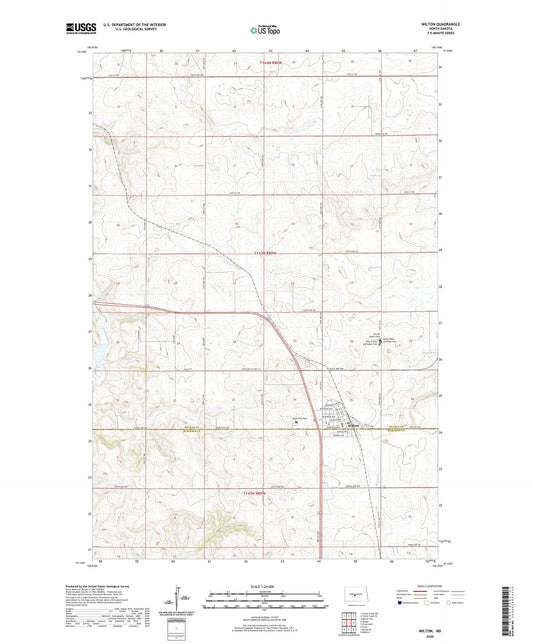 Wilton North Dakota US Topo Map Image