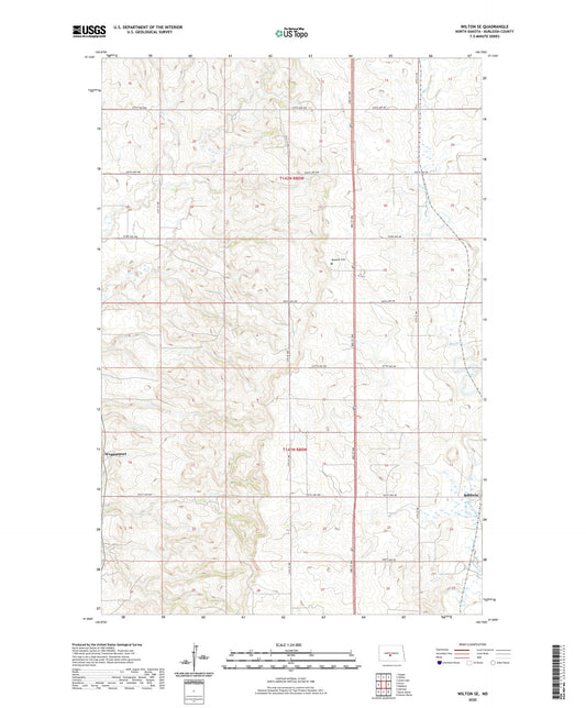 Wilton SE North Dakota US Topo Map Image